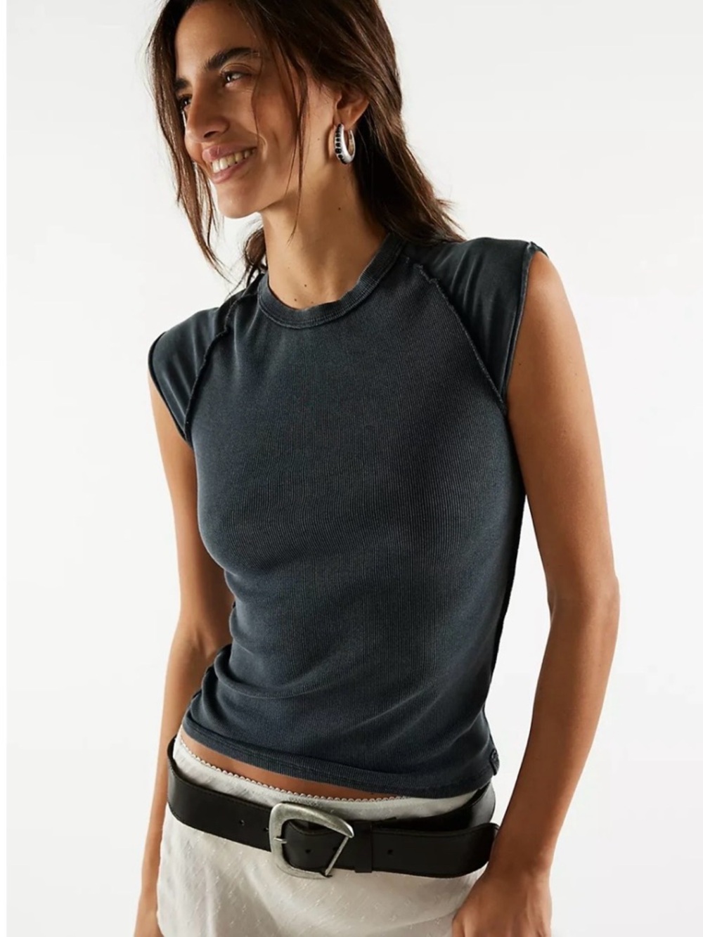 NWT Free People We The Free Ever Had Tee/Black